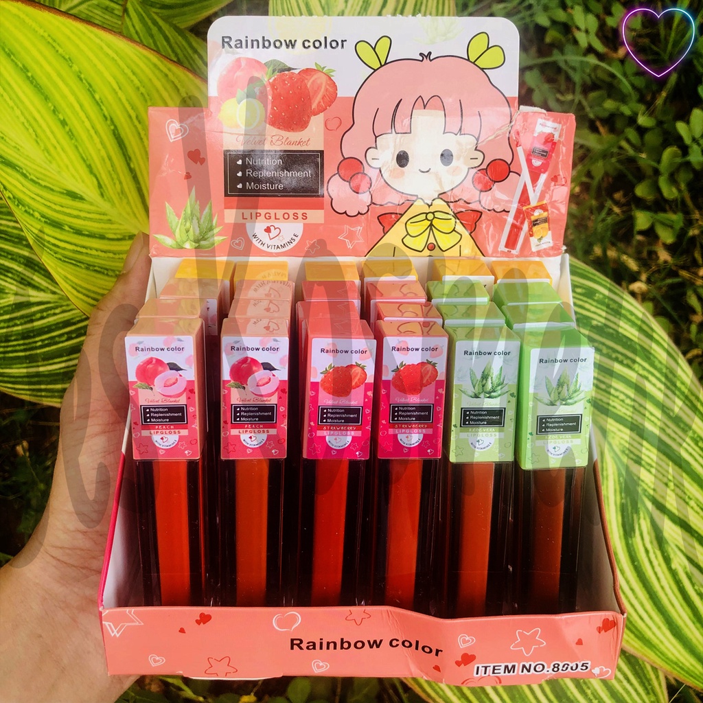 [LUSINAN] Rainbow Color Lipgloss / Grosir Kosmetik