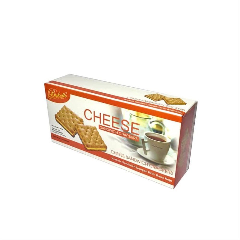 

BISKOTTO CHEESE SANDWICH CRACKERS 160GR