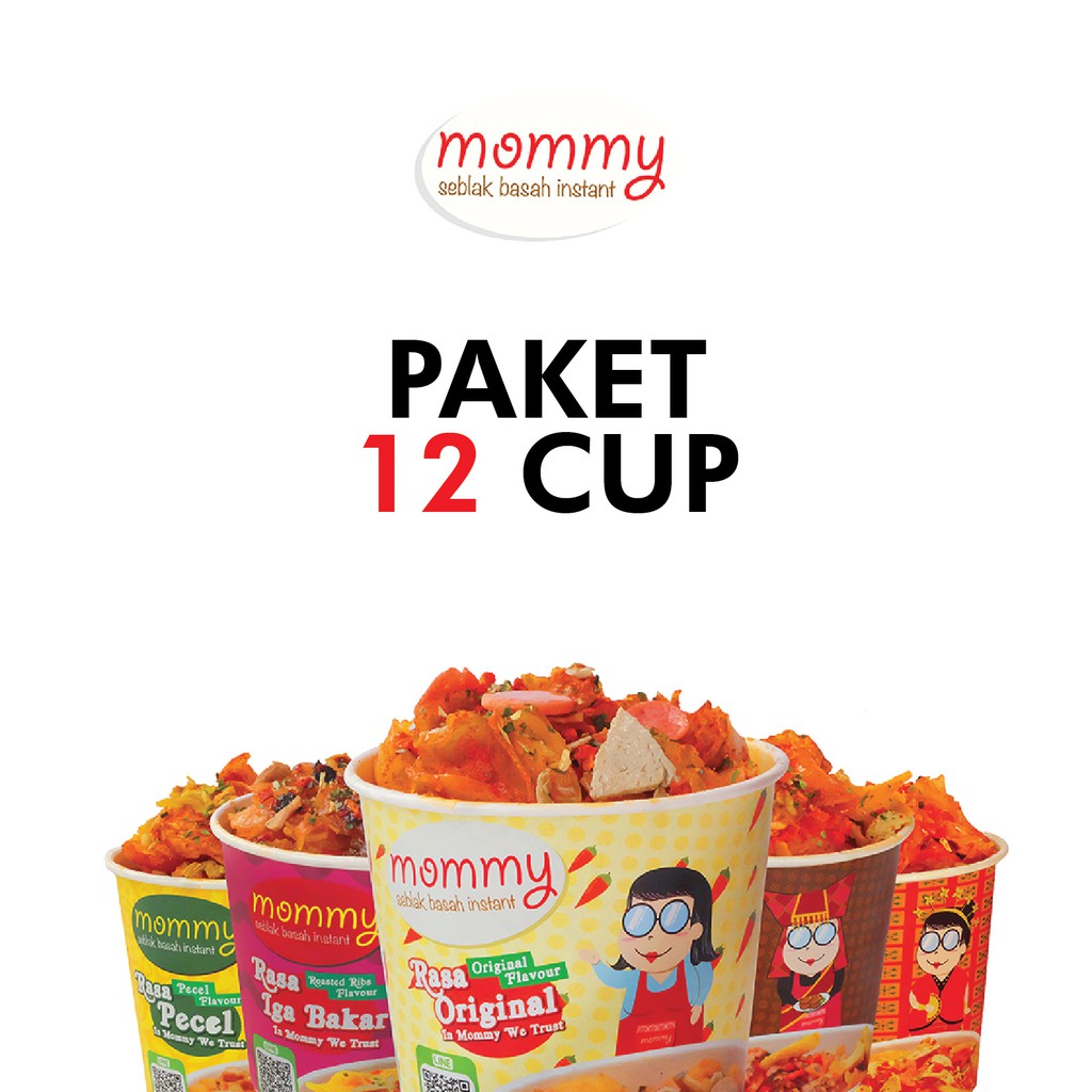 Mommyindo Seblak Basah Instan Mommy Paket 12 Cup