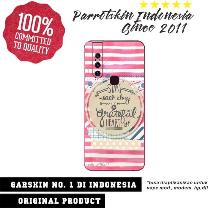 Vivo V15 Garskin custom anti gores for back case