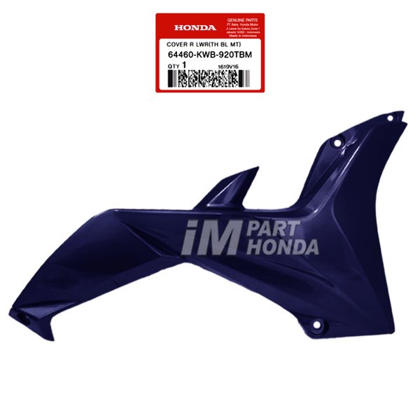 64460-KWB-920TBM Cover Sayap Kanan Bawah Blade Lama 2008 - 2010 Biru Dongker JKT
