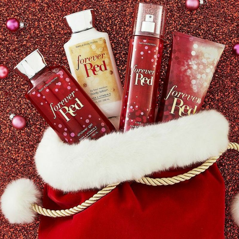 BATH &amp; BODY WORKS BBW FOREVER RED SERIES MIST LOTION SHOWER GEL BODY CREAM HAND CREAM SHOWER GEL BODY CREAM LOTION MIST WASH WALLFLOWER ROOMSPRAY SCENTPORTABLE GENTLE GEL DEEP CLEANSING GENTLE FOAMING CREAMY LUXE