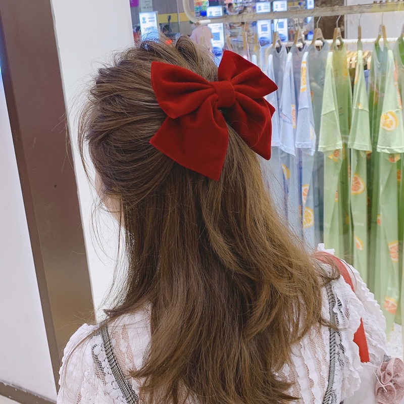 Delunashop pita jepitan rambut remaja pin rambut model pita