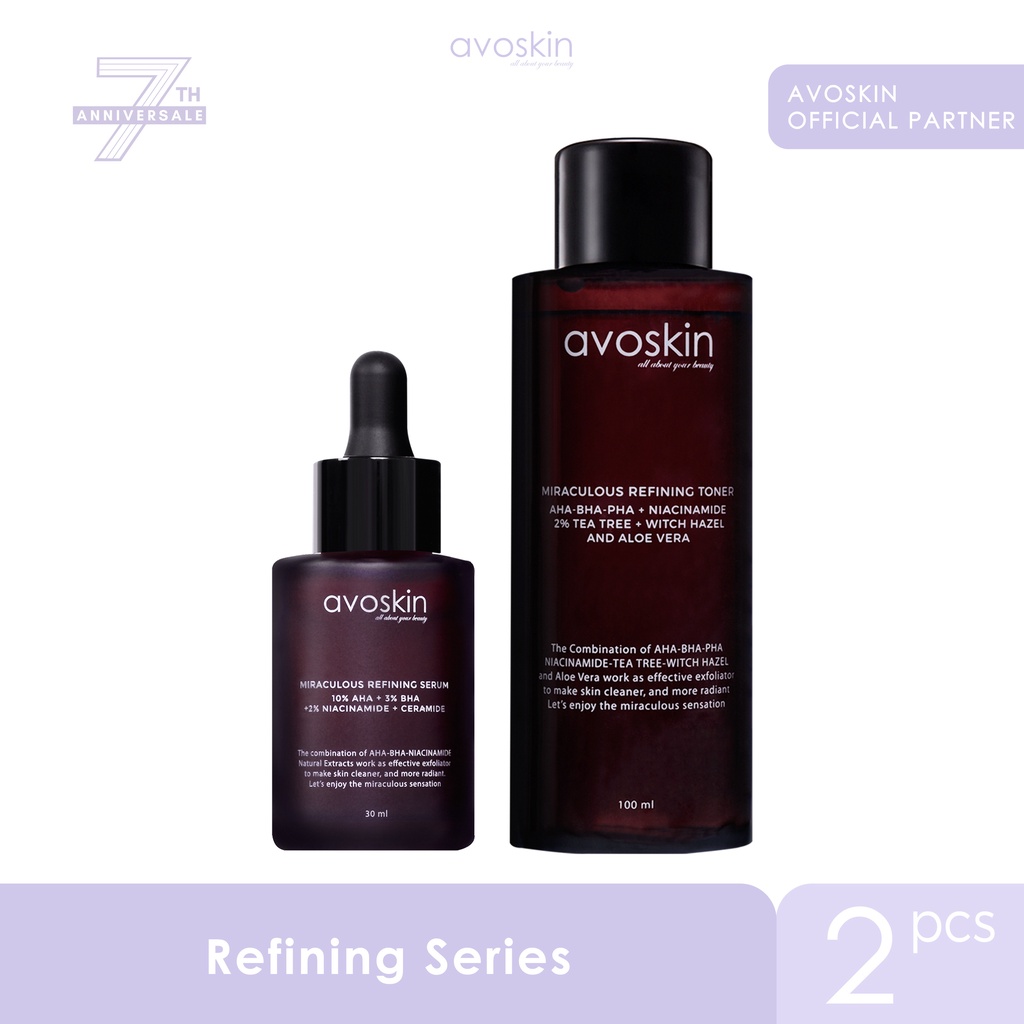 AVOSKIN Miraculous Refining (Toner/Serum)(30ml/100ml)