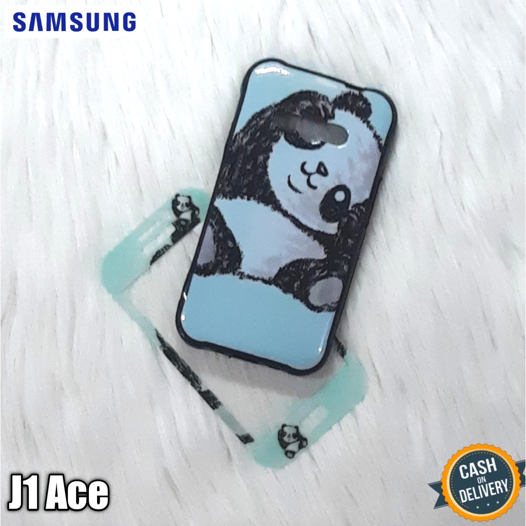 Case Hp Samsung J1 Ace Softcase Jelly Glossy + Tempered Glass