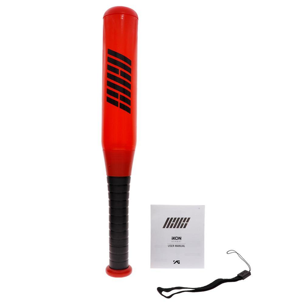 Timekey Lampu Stick KPOP IKON KONBAT B.I BOBBY Bomb Warna Merah Untuk Konser S3Z9