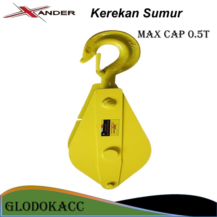 Kerekan Sumur 0.5T / Xander Katrol Kapal / Pulley Block