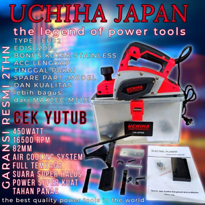 PLANNER TYPE UC-82 UCHIHA MESIN SERUT KAYU PLANER KETAM PASAH