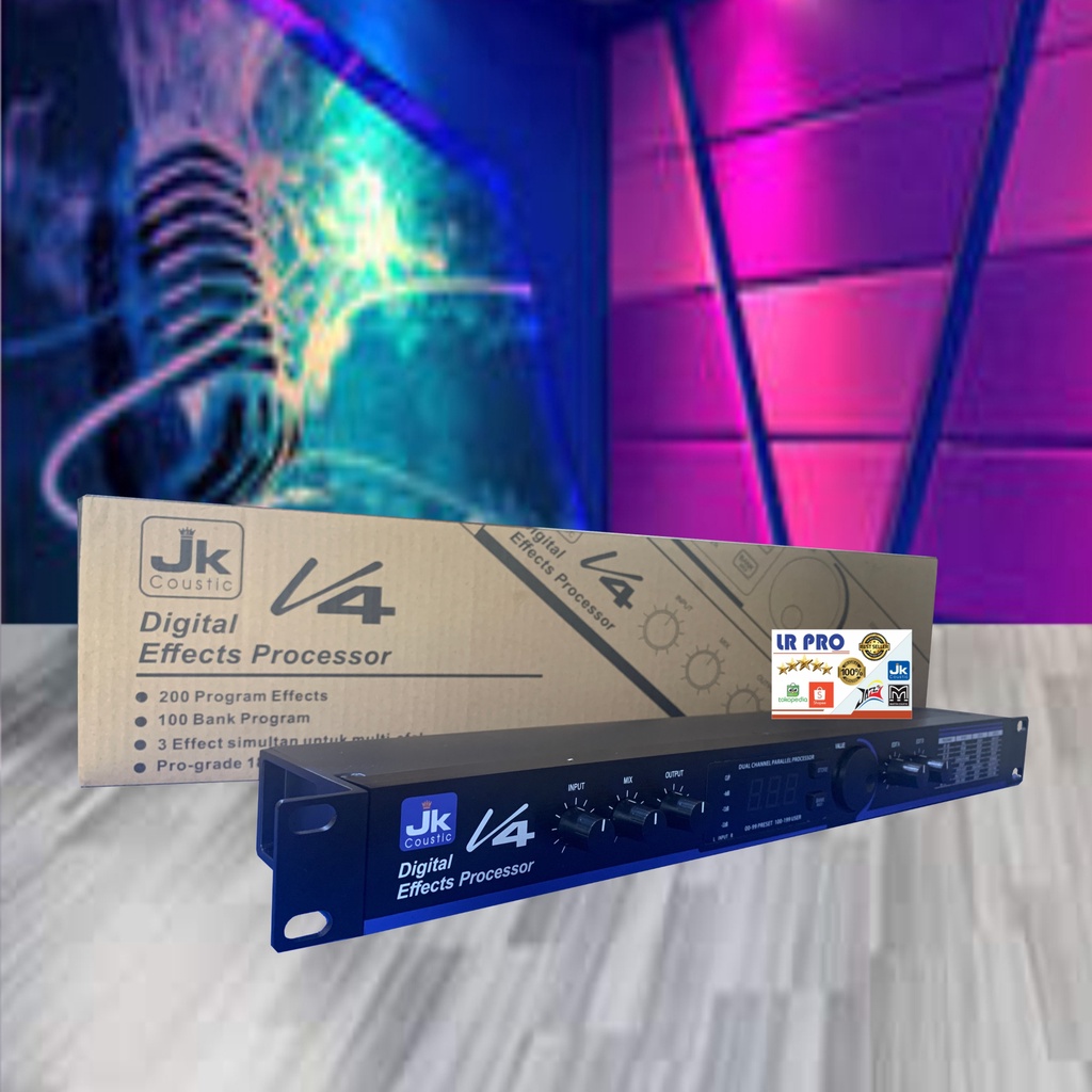 Efek Vocal V4 Jk coustic Digital effeck V 4