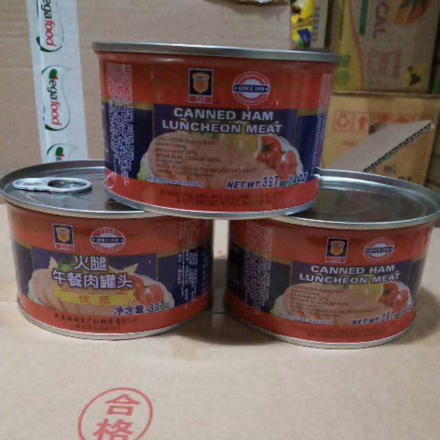 

Premium Canned Ham Luncheon Meat / Ham Maling TTS Premium 397gr