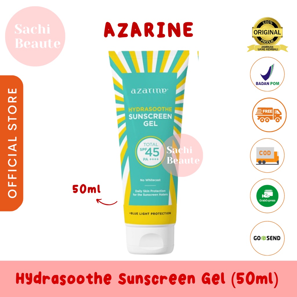 Azarine Hydrasoothe Sunscreen Gel SPF45 PA++++ 50ml