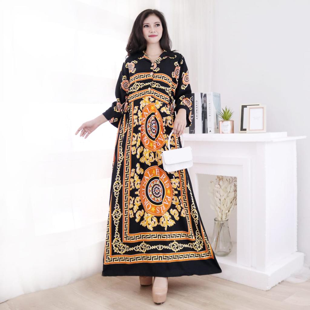 DASTER KEKINIAN LONGDRES VIRALL TALI EMPAT CIBI/KANCING BOBOK/RAYON SUPER FREMIUM