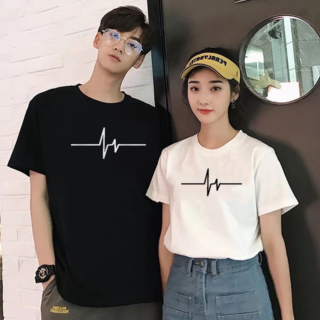Kaos Couple Pakaian Seragam Keluarga Suami Istri Viral Kous Dewasa Kapelan Pacar Tisert Oblong Sepas