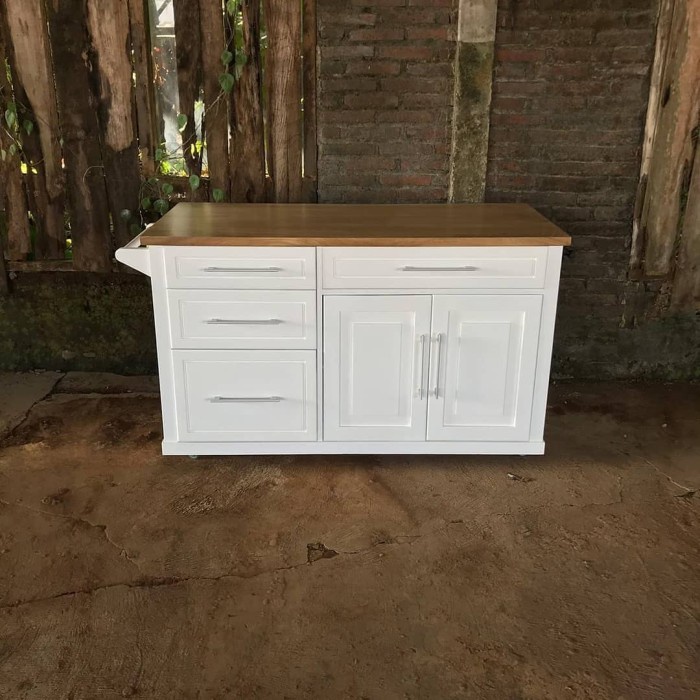 KITCHEN ISLAND MEJA DAPUR TOP JATI