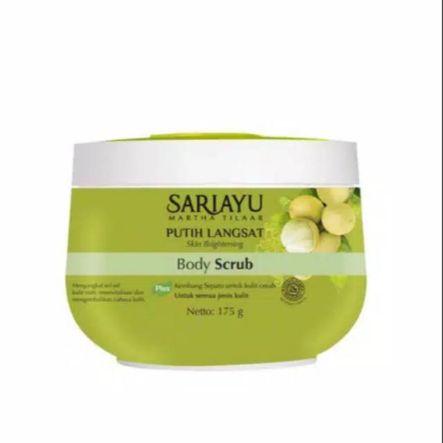 LULUR SARIAYU BODY SCRUB PUTIH LANGSAT 175gr