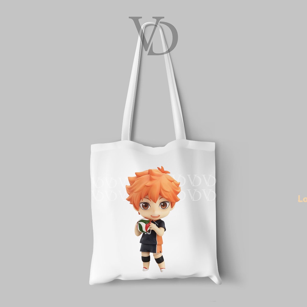 tote bag kanvas / tote bag haikyuu / tote bag anime japan / tote bag anime jepang / kageyama sugawara kuroo bokuto
