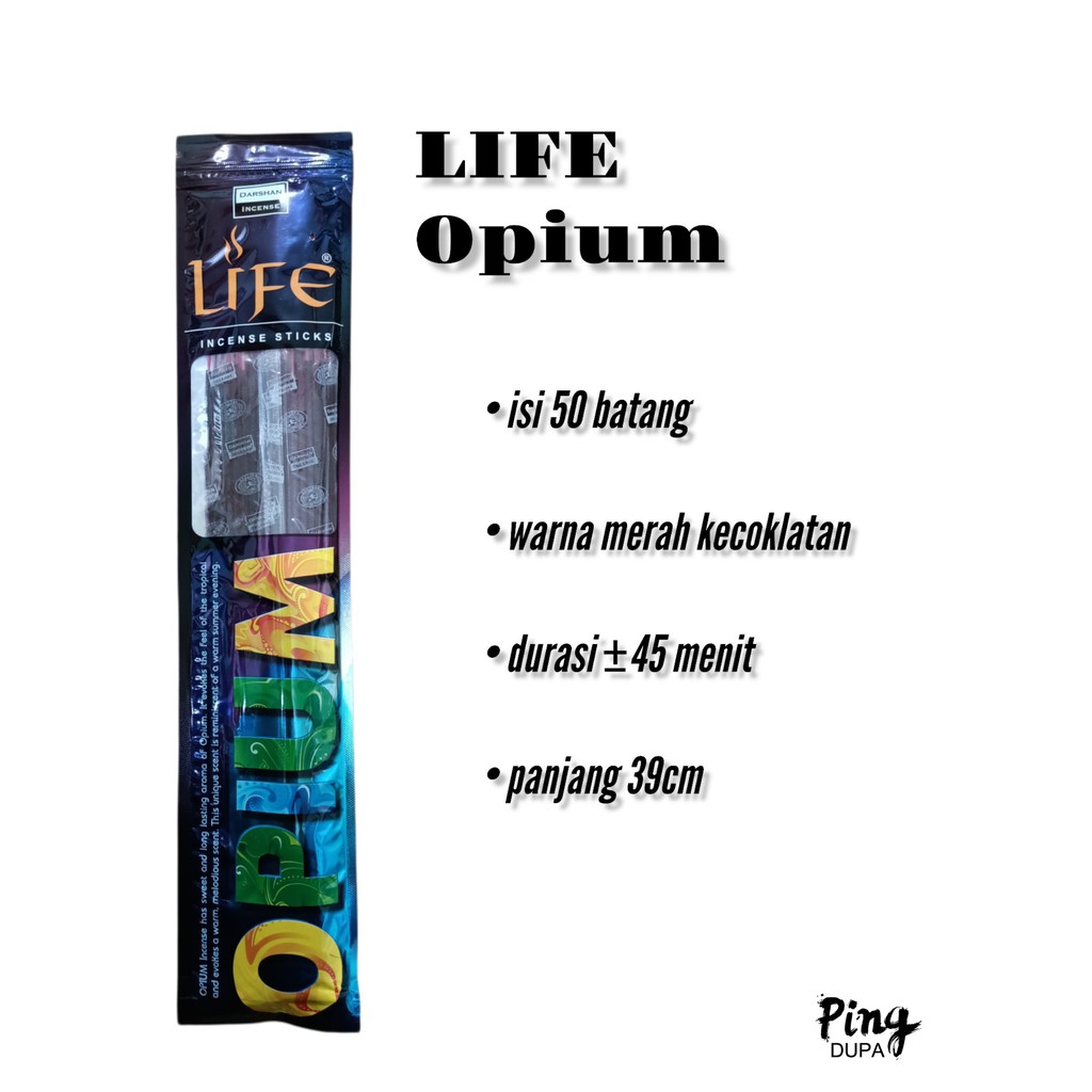 Dupa Hio Opium Pounch isi 50 batang By Darshan Life India