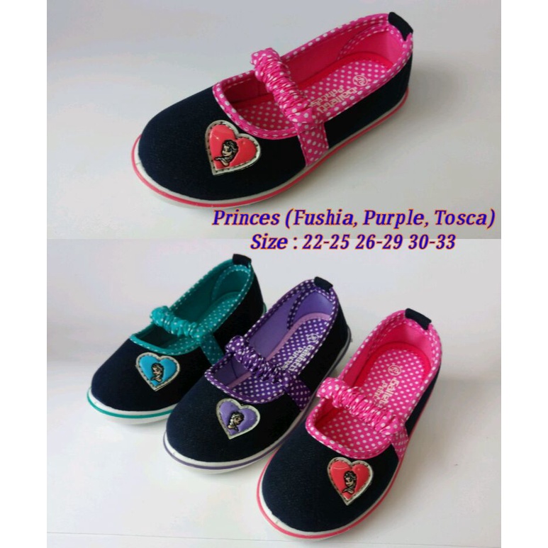 CUCI GUDANG - GALLETTI PRINCESS 22-29 SEPATU ANAK PEREMPUAN SLIP ON CANTIK ELEGAN MOTIF BUNGA