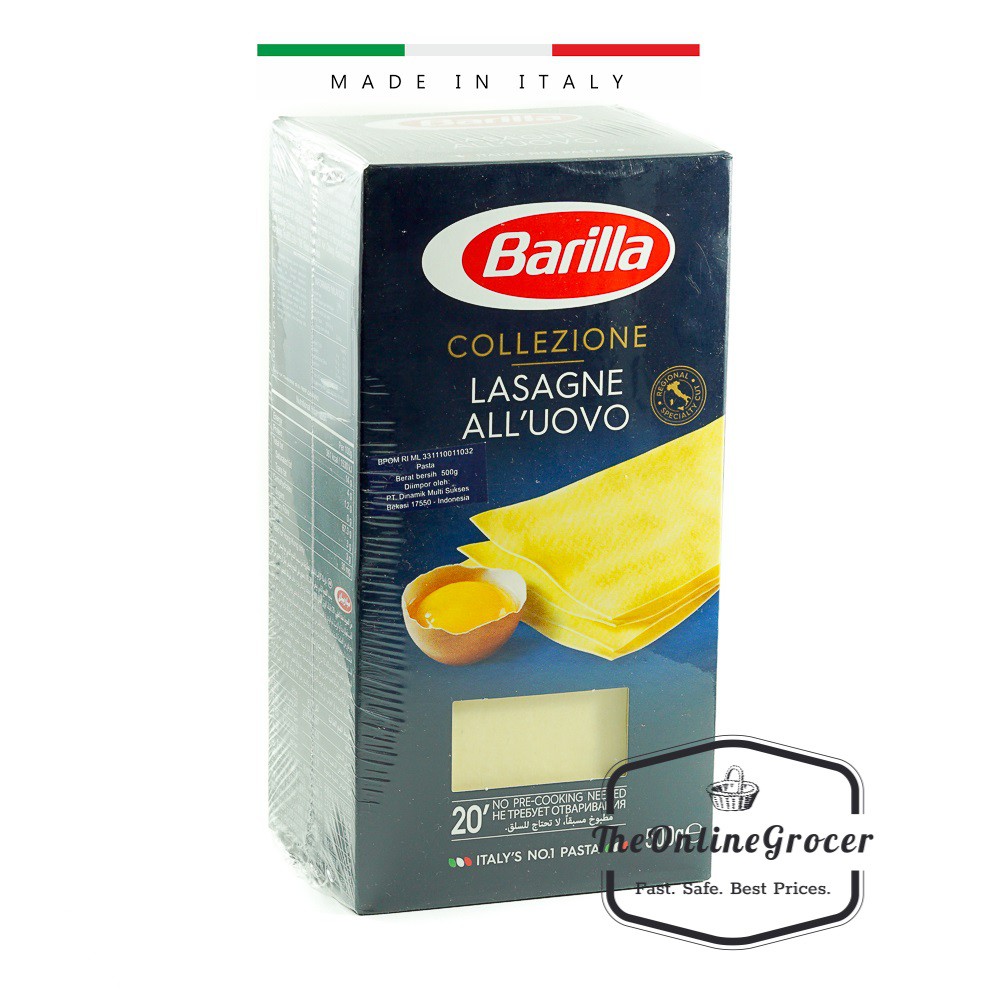 Barilla Collezione Lasagne/Lembar Kulit Pasta Lasagna 500gr