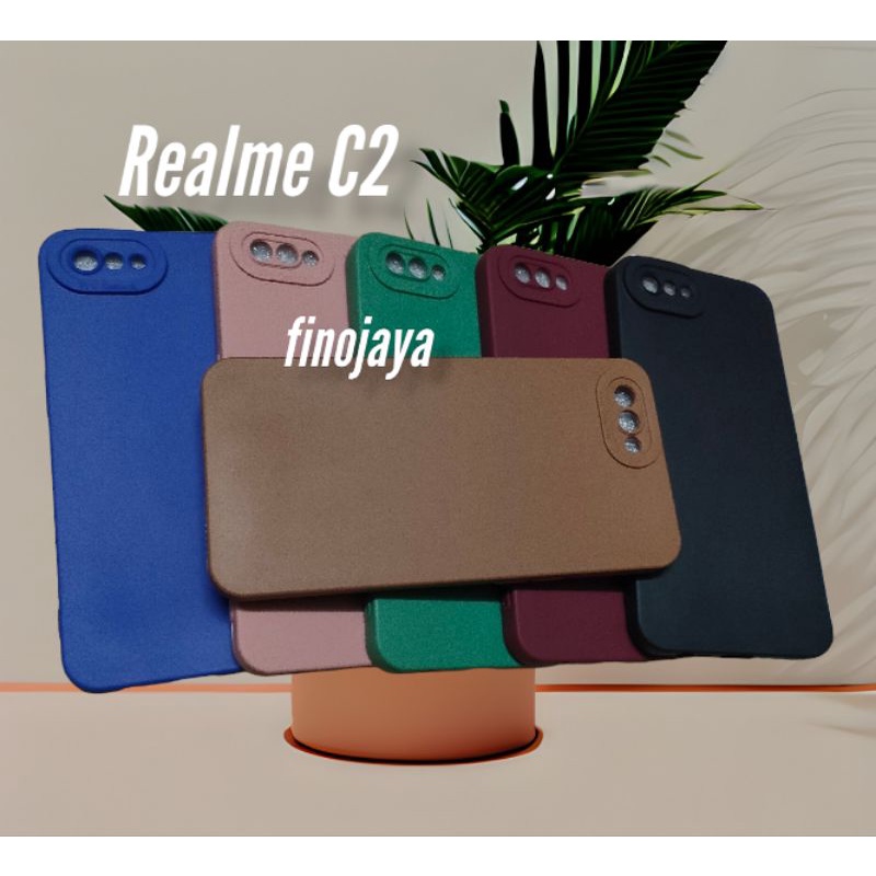 Silikon  Realme C2 Softcase Casing Selicon Case Macaron Pelindung Pro Camera