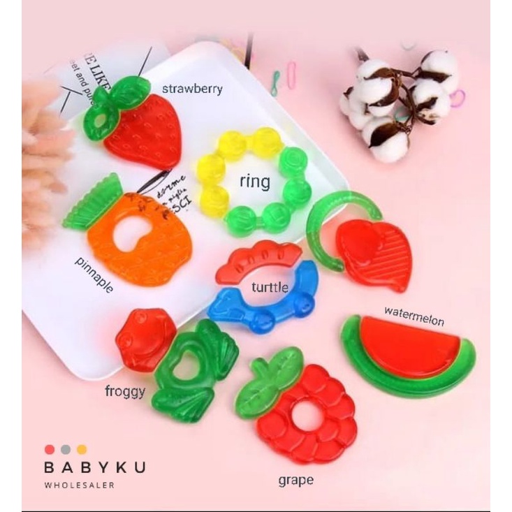 Water filled teether gigitan bayi / baby toys teether / Mainan gigitan bayi tumbuh gigi