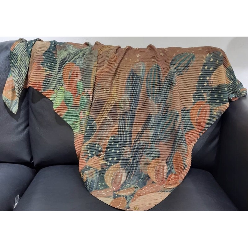 buttonscarves opuntia pleated russet