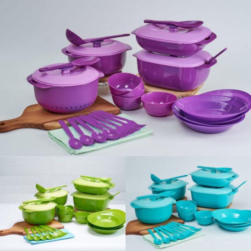 Ariana Set 16 Jasmine Wadah Saji Makanan Prasmanan Serving