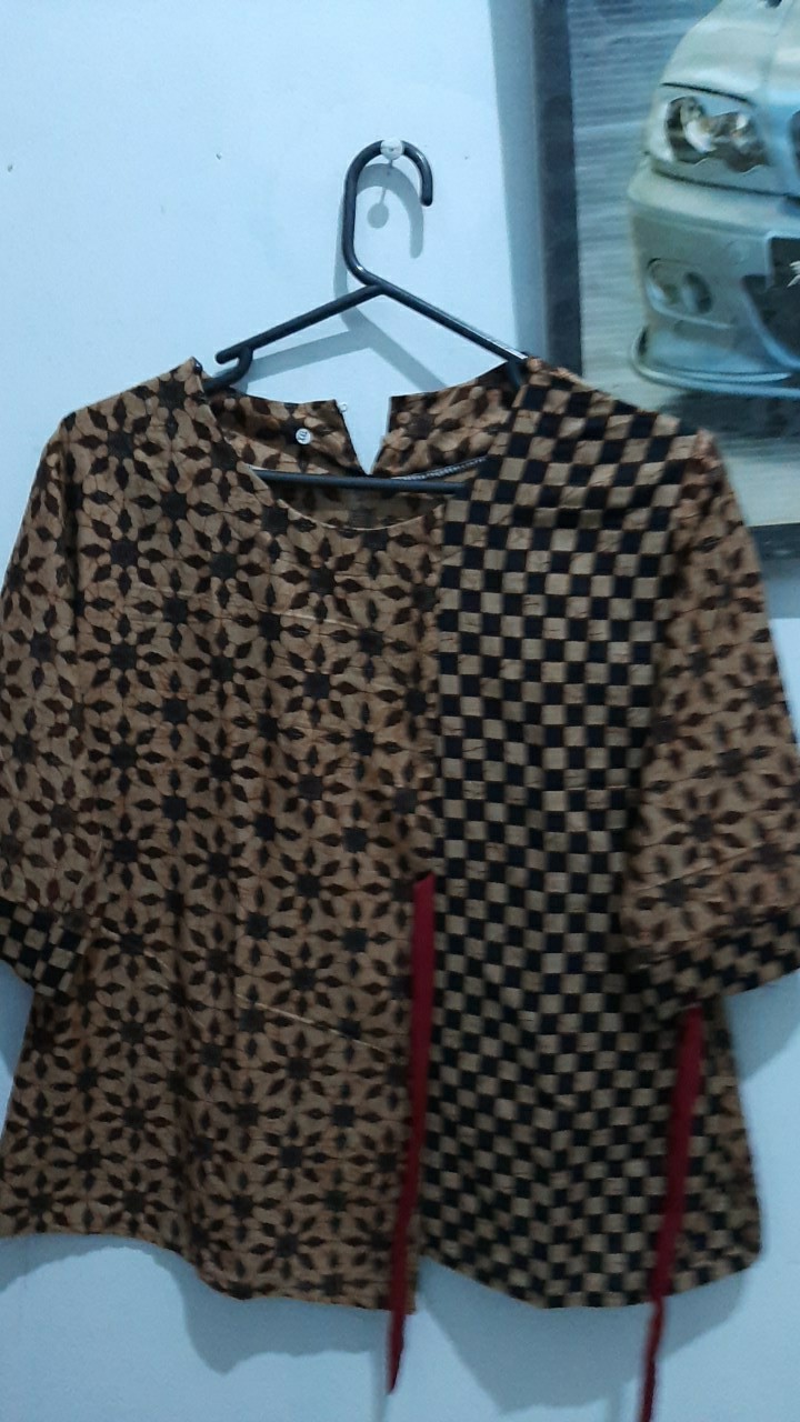 Baju Batik Wanita Modern Monalisa Genes M,l,xl Asli Pekalongan