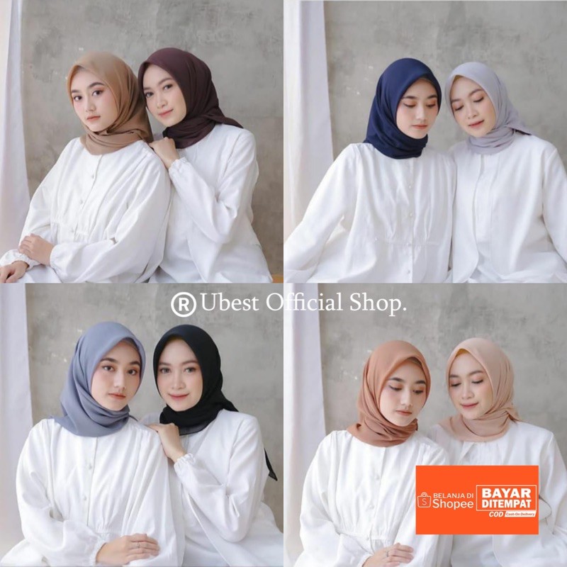 Bella Square Hijab / Hijab Bella Square / Bella Square / Hijab Segiempat Bella Square / Kerudung -mw