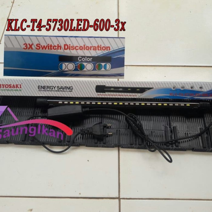 Lampu celup Led Aquarium Kiyosaki 60cm modul 3 warna cahaya.