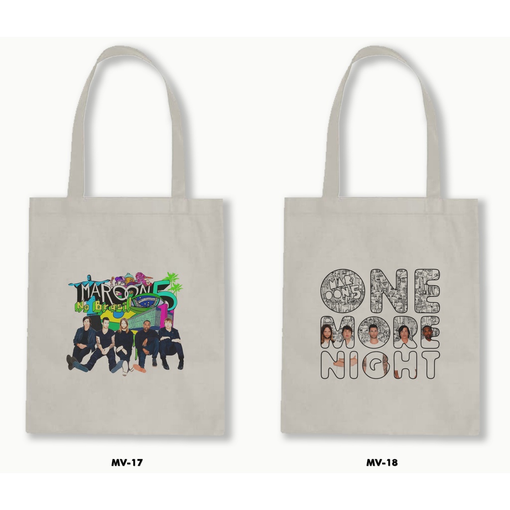 TOTE BAG BLACU - MAROON 5/MAROON FIVE 01