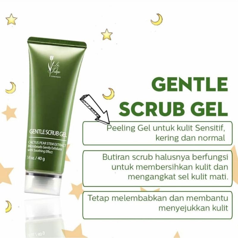 LA TULIPE Gentle Scrub Gel 40GR | Latulipe Scrub Wajah | Facial Scrub