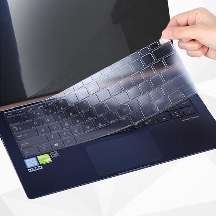 Film Pelindung Keyboard Silikon Transparan Anti Air Untuk ZenBook 14 (UX433) INSPIRON Deluxe14 U4300FN Vivobook 14x2019 U4300 U4300FN 14, U2 ZenBook