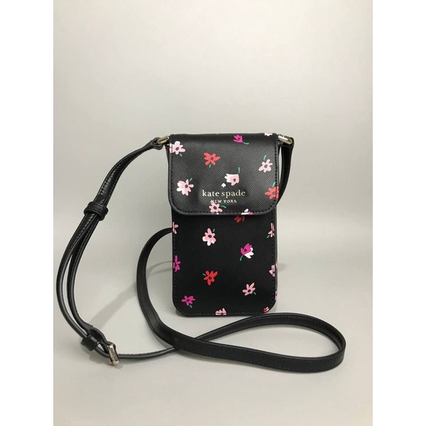 Tas Kate Spade Flap Phone Crossbody Ditsybuds Leather