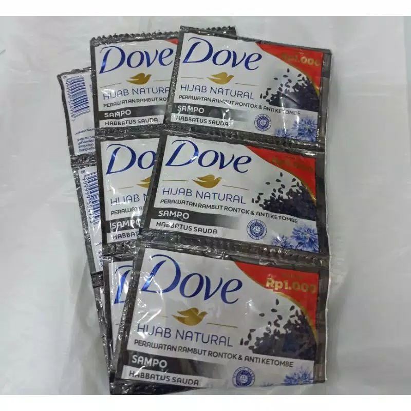 Dove Shampo Hijab Natural Habbatussauda 9ml×12pcs