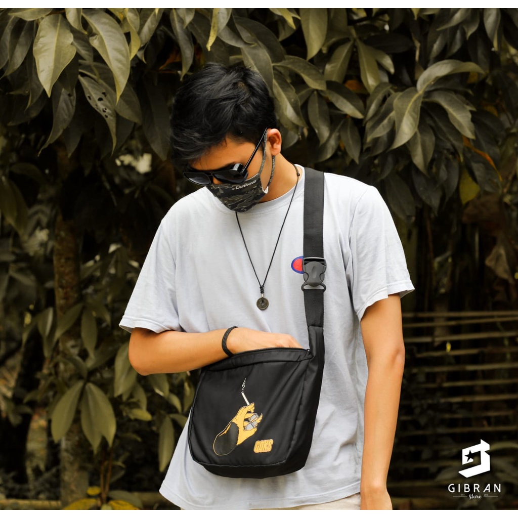 Sling Bag Efg - Goks - Problem - Skull Sarjana ~ Tas Selempang Pria Wanita