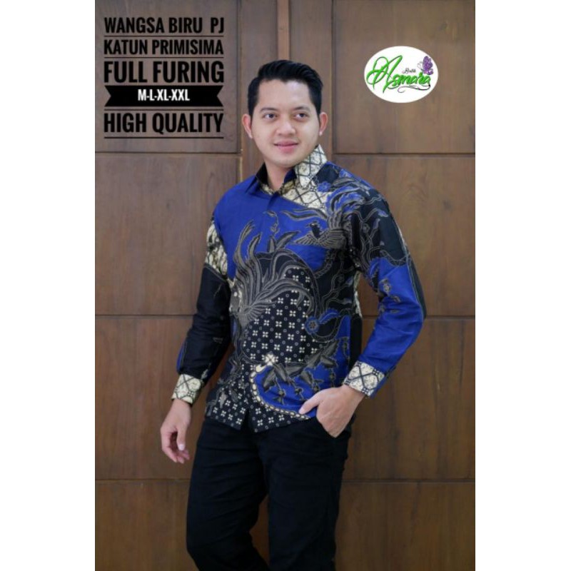 Termurah Iemeja Batik Pria Solo Lengan Panjang Asmara Lapis Furing AnBmbkHXZ5Ypb