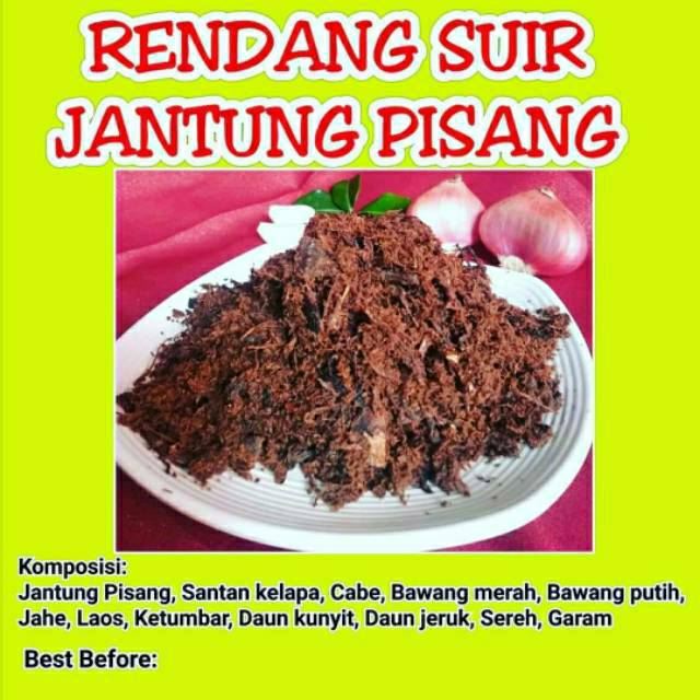 

Rendang Suir Jantung Pisang