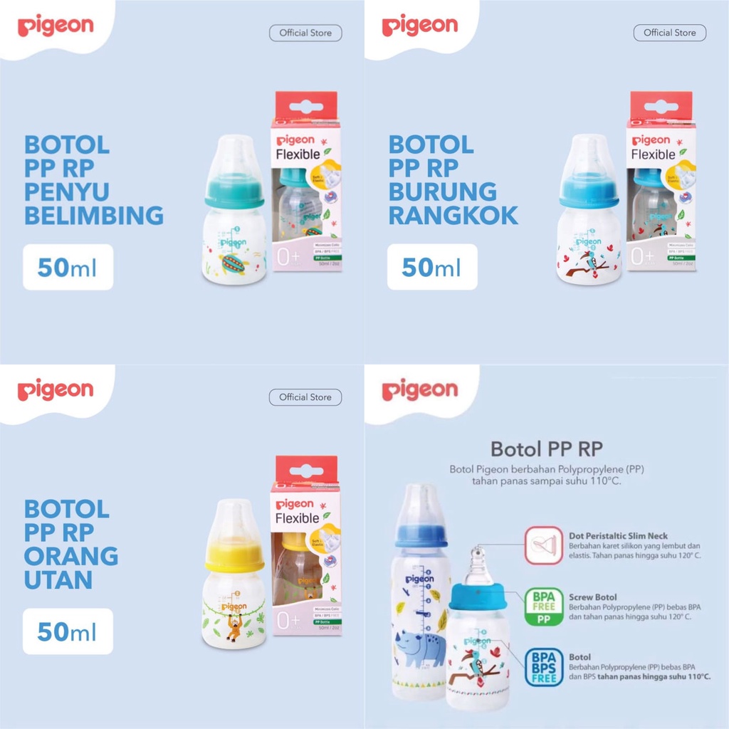 Pigeon Botol PP 50ml Karakter