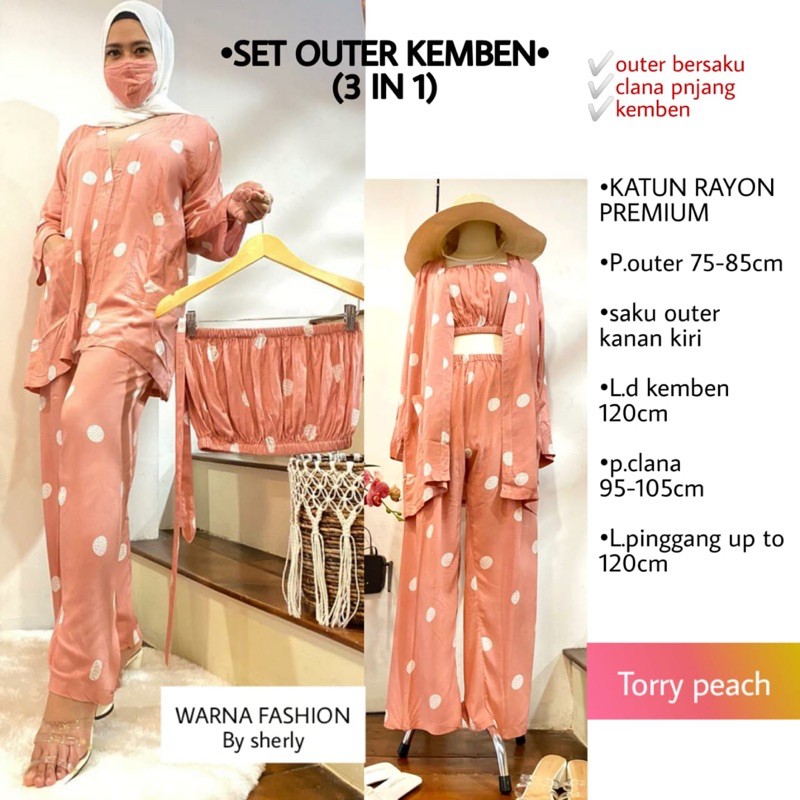 SET KIMONO 3 IN 1 (VOL 1) PIYAMA/OUTWEAR AWKARIN + KEMBEN