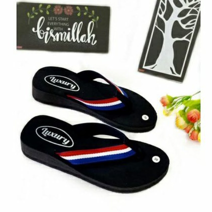 SANDAL WANITA TERBARU - WEDGES WANITA - SANDAL JAPIT SPON (BELANDA)