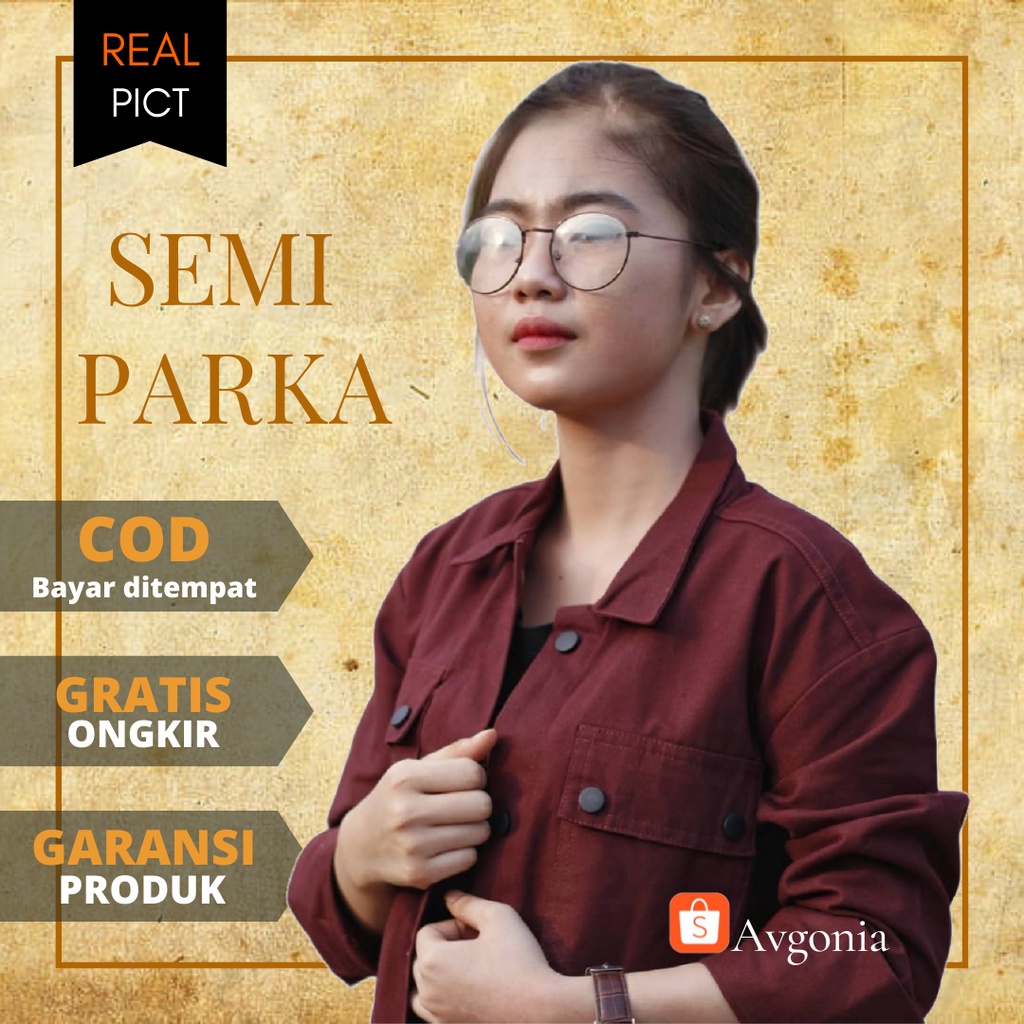 Jaket Cewek Semi parka Wanita Kekinian Terbaru Cewe