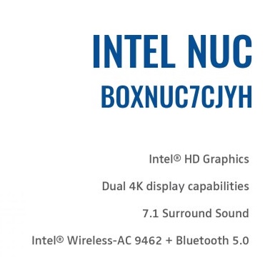 Mini PC Intel NUC Intel Celeron J4005 BAREBONE - (BOXNUC7CJYH)