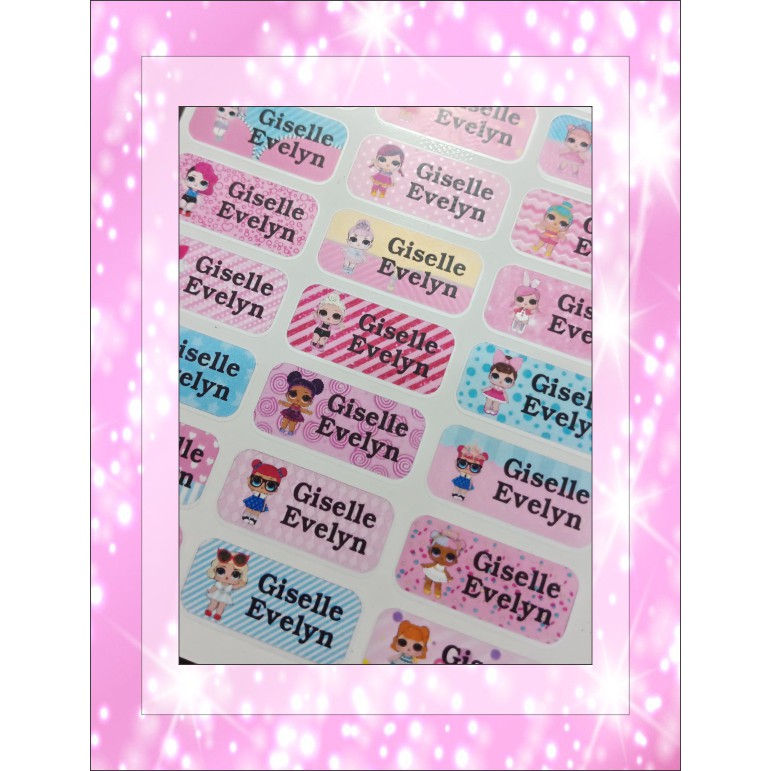 

Sticker Nama / Label Nama Karakter Waterproof - LOL