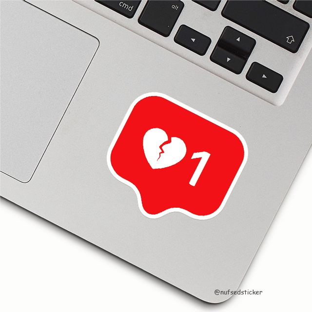 

Broken Likes Sticker