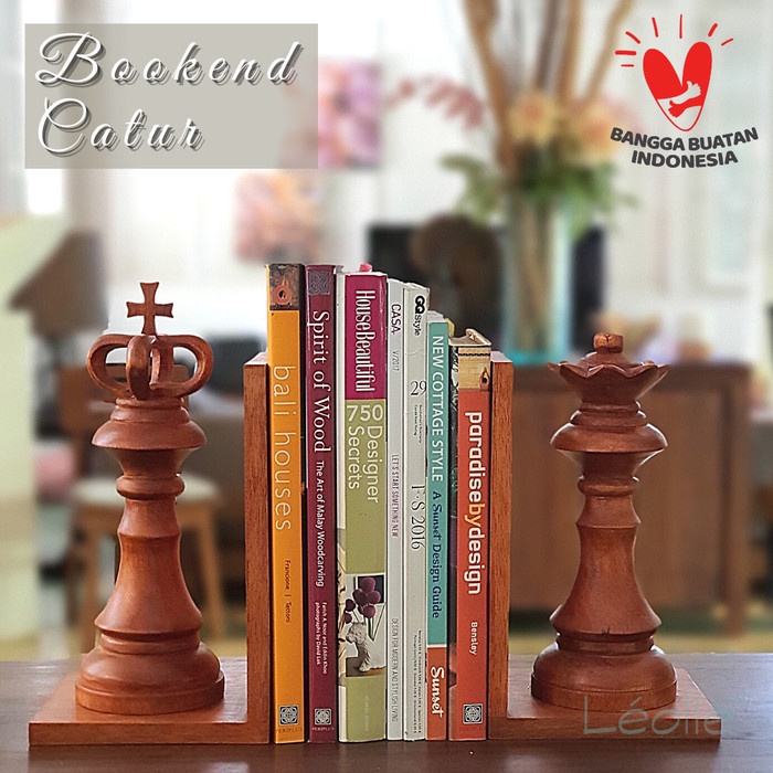 Penyekat buku | Bookend Catur Dekorasi Meja Kerja Ruangan Kerja
