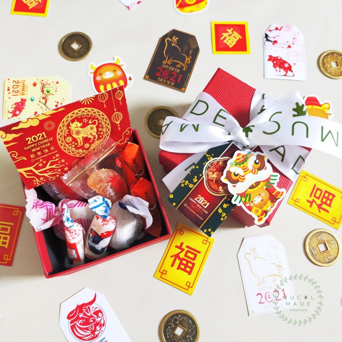 

Paket Mini Souvenir Cny Hampers Kado Imlek Hadiah Chinese New Year - Red Honey Box