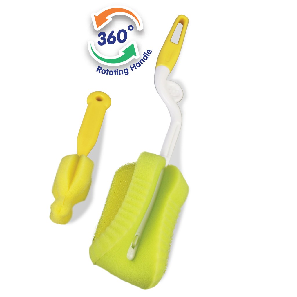 Baby Safe Sponge Bottle and Teat Brush - BS368 / Sikat Botol