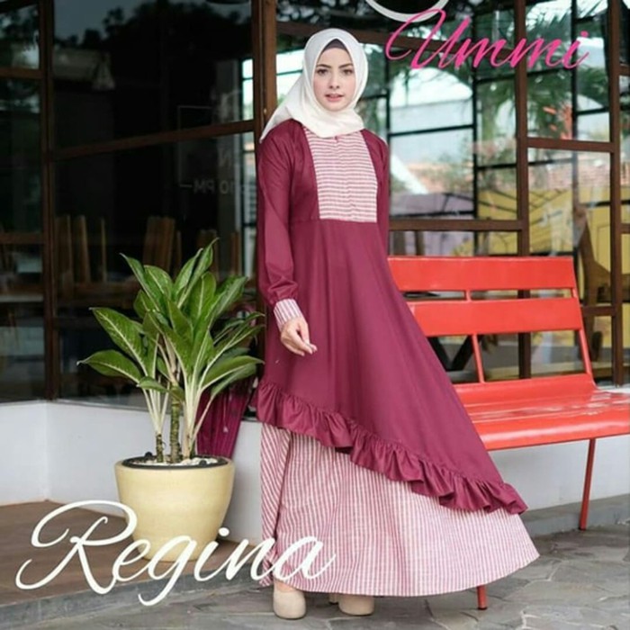 GAMIS SYARI ANNAJAH CAPUCCINO 900GR 110 140 ALLSIZE GAMIS SYARI BUSUI CADAR CREPE HQ POLOS MURAH I.
