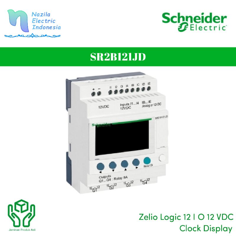 Schneider Zelio SR 12 I/O Rel 12 VDC SR2 B121JD/ SR2B121JD Original